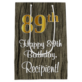 89:e födelsedagen: Elegant Faux Guld look #, Faux 