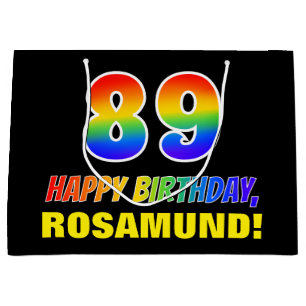 89:e födelsedagen: Fet, Roligt, Simple, Regnbåge 8