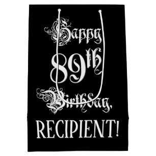 89:e födelsedagen: Finare, Elegant, skript + anpas