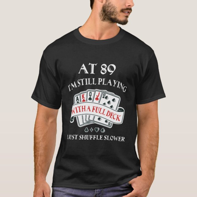89:e för 89 uppspelningskort t shirt (Framsida)