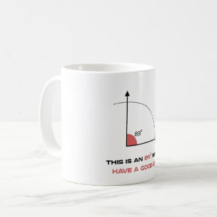 89-gradig vinkel, rolig matematikperfektionist g kaffemugg