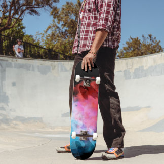 8 1/8" Colorful Smoke Skateboard