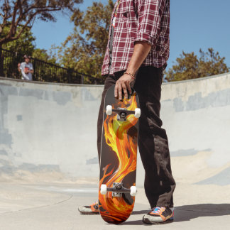 8 1/8" Flame Skateboard 