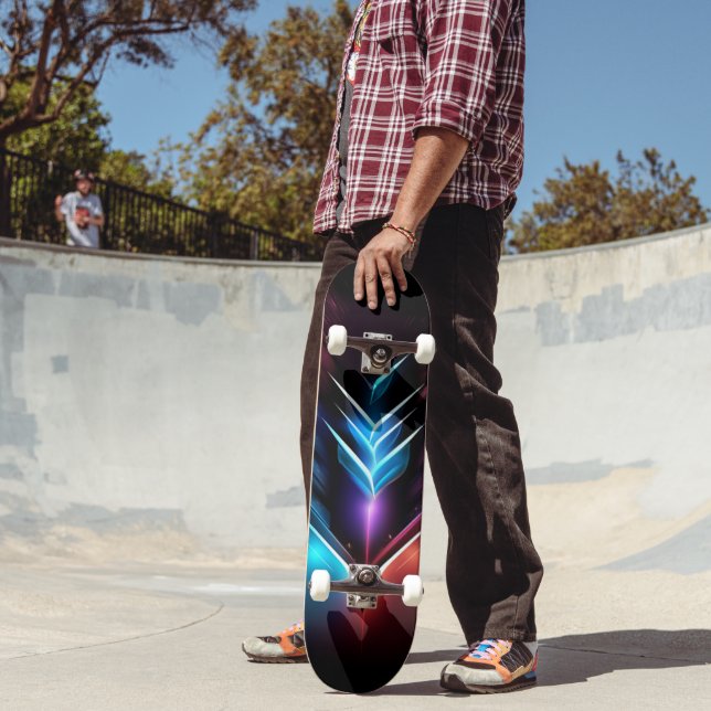 8 1/8" Neonbelyst Pil Skateboard (Utomhus 2)