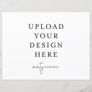 8,5 tum x 11 tum Lakan - liggande