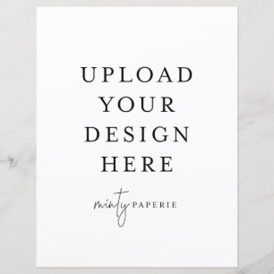 8,5 tum x 11 tum plattskärm Lakan - Porträtt