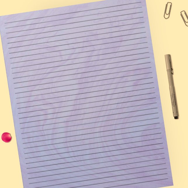 8,5-tums x 11-tums Lila Marble Black Lining Colleg Anteckningsblock (Skapare uppladdad)