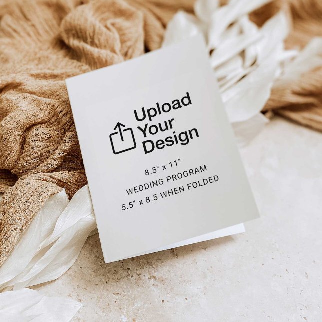 8,5-tums x 11-tums platt Lakan - mappade Bröllopsp (Skapare uppladdad)