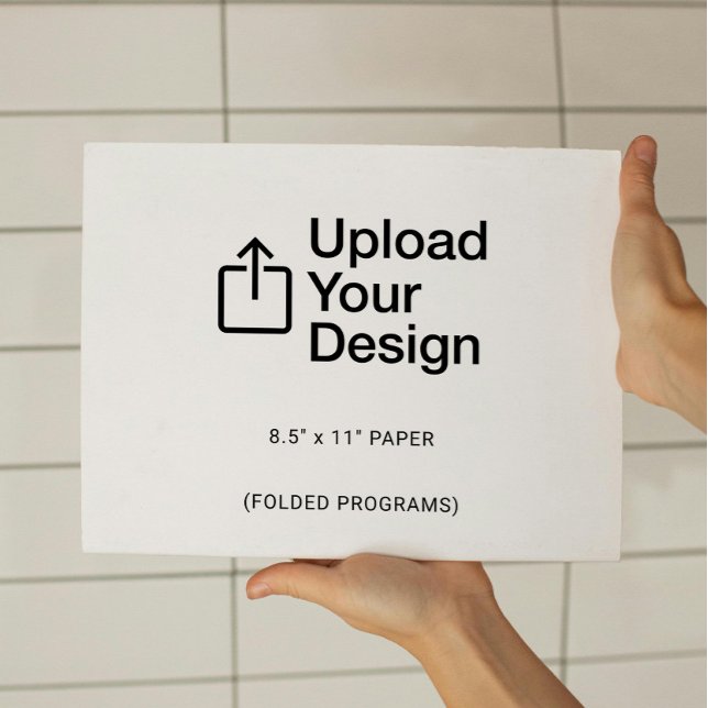 8,5-tums x 11-tums platt Lakan - mappade program (Skapare uppladdad)