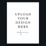 8,5-tums x 11-tums Poster - Porträtt<br><div class="desc">Anpassa kortet i Mallen. När du är klar med redigeringen hämtar du filen i JPG-format (glöm inte att aktivera utfallsalternativet). Ladda upp designen här genom att klicka på den blå "Anpassa"-knappen.</div>