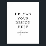 8,5-tums x 11-tums Poster - Porträtt<br><div class="desc">Anpassa kortet i Mallen. När du är klar med redigeringen hämtar du filen i JPG-format (glöm inte att aktivera utfallsalternativet). Ladda upp designen här genom att klicka på den blå "Anpassa"-knappen.</div>