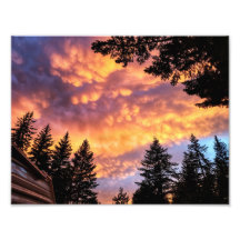 8,5" x11" fotoutskrift || Mammatus Cloud Sunset