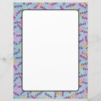 8,5" x 11" pappersark Pappersvaror OOPS! Radera