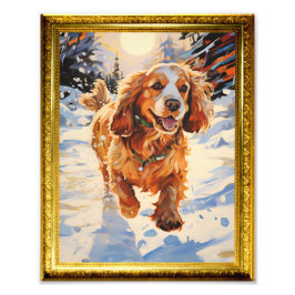 8.5 x 11 Photo Wall Art Cocker Spain Hund Fototryck