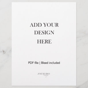 8,5 x 11-tums Lakan-utskrift i Porträtt