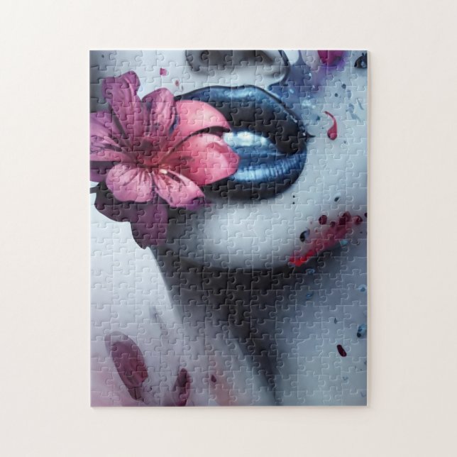 8,9 cm x 12,7 cm Tarjeta de agradecimiento plana Pussel (Vertikal)