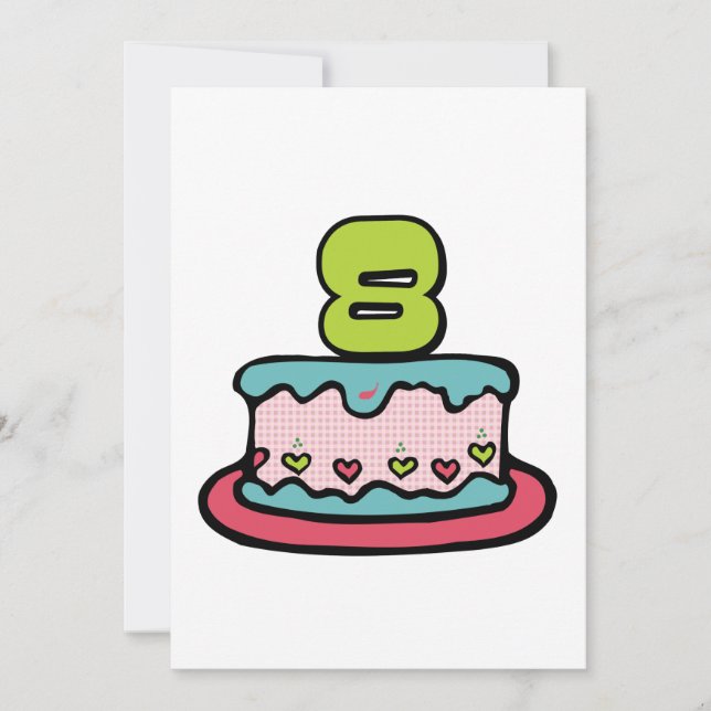 8 Ålderskaka Kort (Framsida)