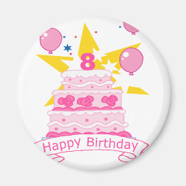 8 Ålderskaka Magnet