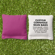 8 Anpassningsbars ROSA Cornhole Bean Bags - 17 Fär