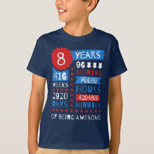 8 år av att vara enormt - 8th t shirt