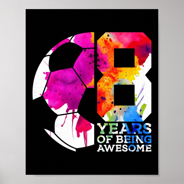 8 år av att vara fantastisk fotboll 8-årsdag _1  poster (Framsidan)