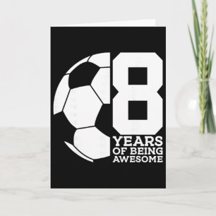 8 år av att vara fantastisk fotboll 8-årsdag kort