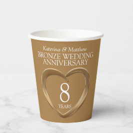 8 år bronsande Bröllop-jubileet