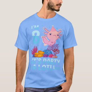 8 år gammal Aolotl Älskare 8: e födelsedagen Gift T Shirt
