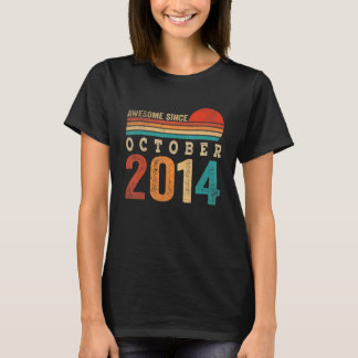 8 år gammal Fantastisk sedan oktober 2014 åttonde T Shirt