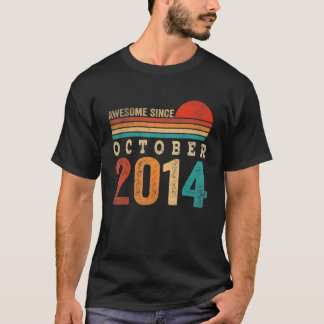 8 år gammal Fantastisk sedan oktober 2014 åttonde T Shirt