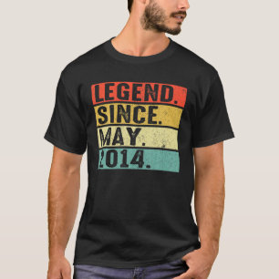 8 år gammal förklaring sedan maj 2014 8:e födelsed t shirt