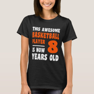 8 år gammal Lycklig 8: e födelsedag, 8: e födelsed T Shirt