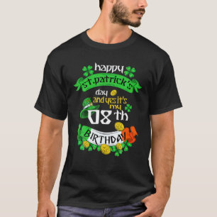 8 år gammal St patricks day min åttonde födelsedag T Shirt