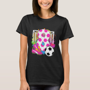 8-årig födelsedagsflicka 8-årsdag fotboll tema t shirt