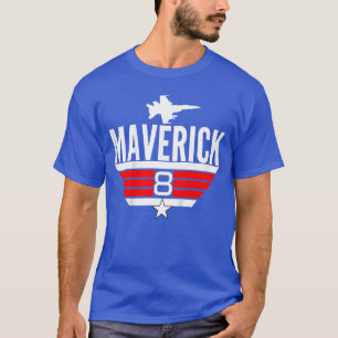 8-årig Maverick Jet-födelsedagsfest tema vän T Shirt