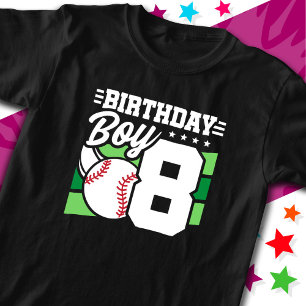 8-åriga baskiska Party-tema 8:e födelsedagspojken T Shirt