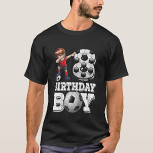 8-åriga Dabbing Boy Soccer Player 8:e bir T Shirt