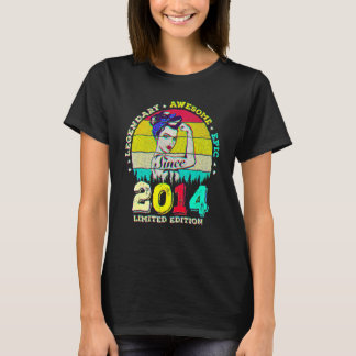 8 års ålder sedan 2014 Fantastisk 8:e födelsedag T Shirt