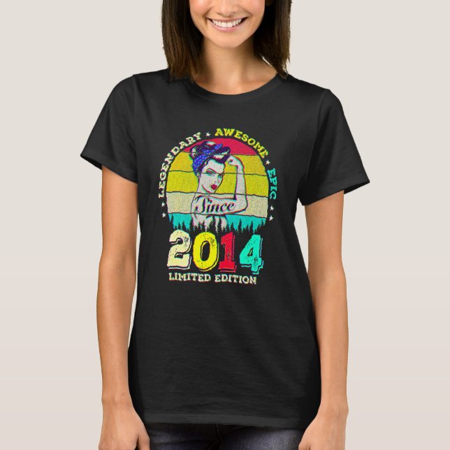8 års ålder sedan 2014 Fantastisk 8:e födelsedag T Shirt (Framsida)