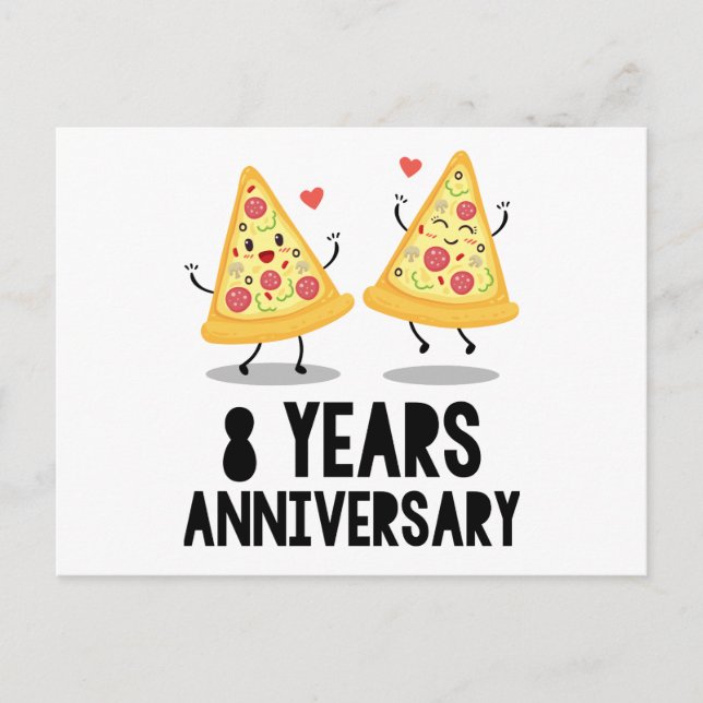 8 års årsdag vykort (Framsida)