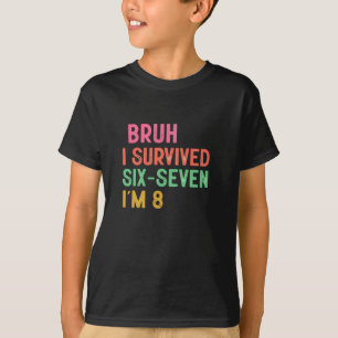 8-års födelsedag Pojke Rolig humor barn åtta år T Shirt