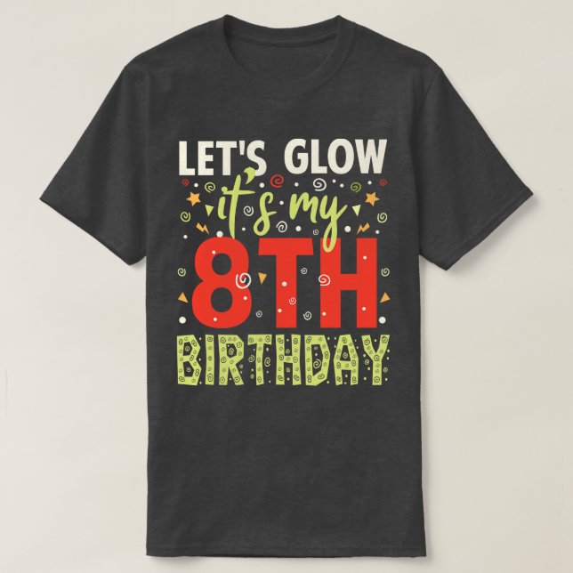 8 års födelsedagspresent t shirt (Design framsida)
