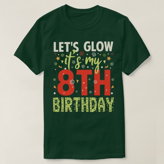 8 års födelsedagspresent t shirt (Design framsida)