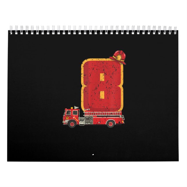 8 års gamla födelsedagsgåvor Brandstridare Kalender (Omslag)