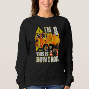 8 års gammal födelsedagsbetongblandare Lastbil T Shirt