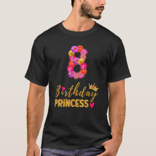 8 års gammal födelsedagspatron sjunker min 8:e bir t shirt