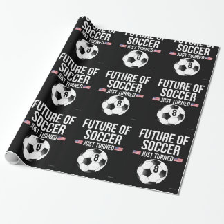 8 års gammal födelsedagspresent för fotbollspojkar presentpapper