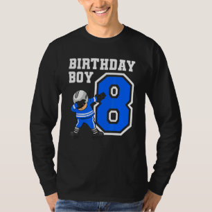 8 års Old Boy Ice Hockey Player 8th Birthday Kid T Shirt