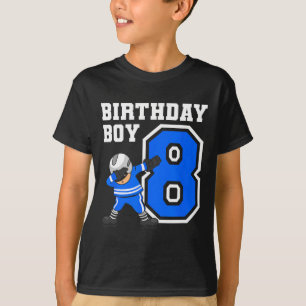 8 års Old Boy Ice Hockey Player 8th Birthday Kid T Shirt