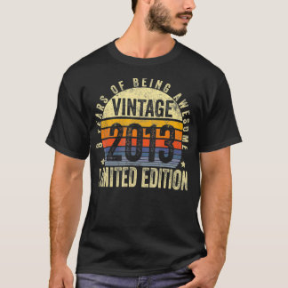 8 års Vintage för gamla gåvor 2013 Begränsad utgåv T Shirt
